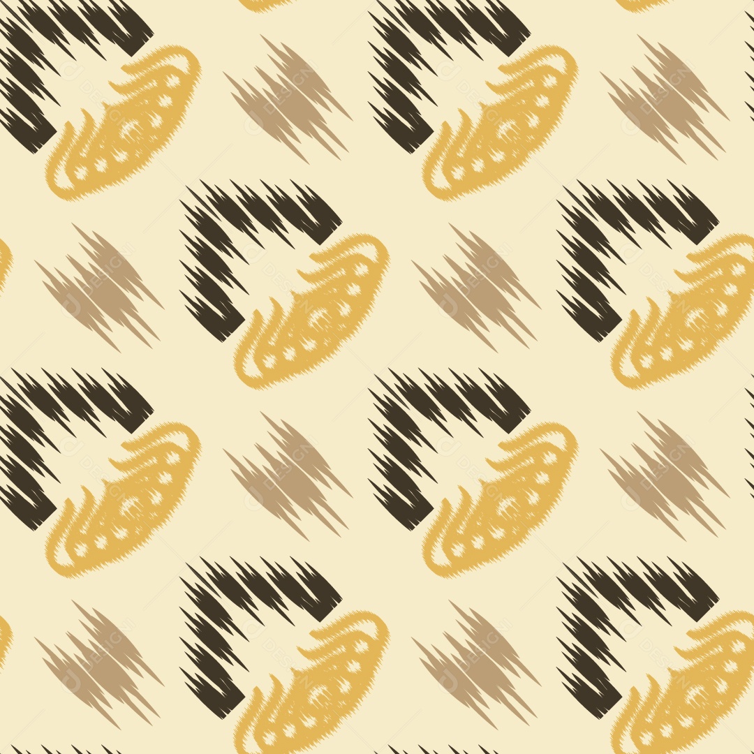 Tecido de Seda Tradicional Padrão Sem Costura Ilustração Vetor EPS