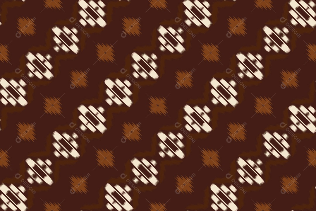 Tecido de Seda Tradicional Padrão Sem Costura Ilustração Vetor EPS