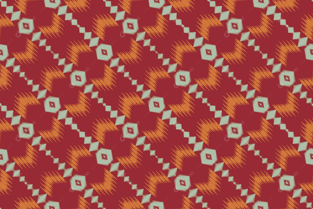 Tecido de Seda Tradicional Padrão Sem Costura Ilustração Vetor EPS