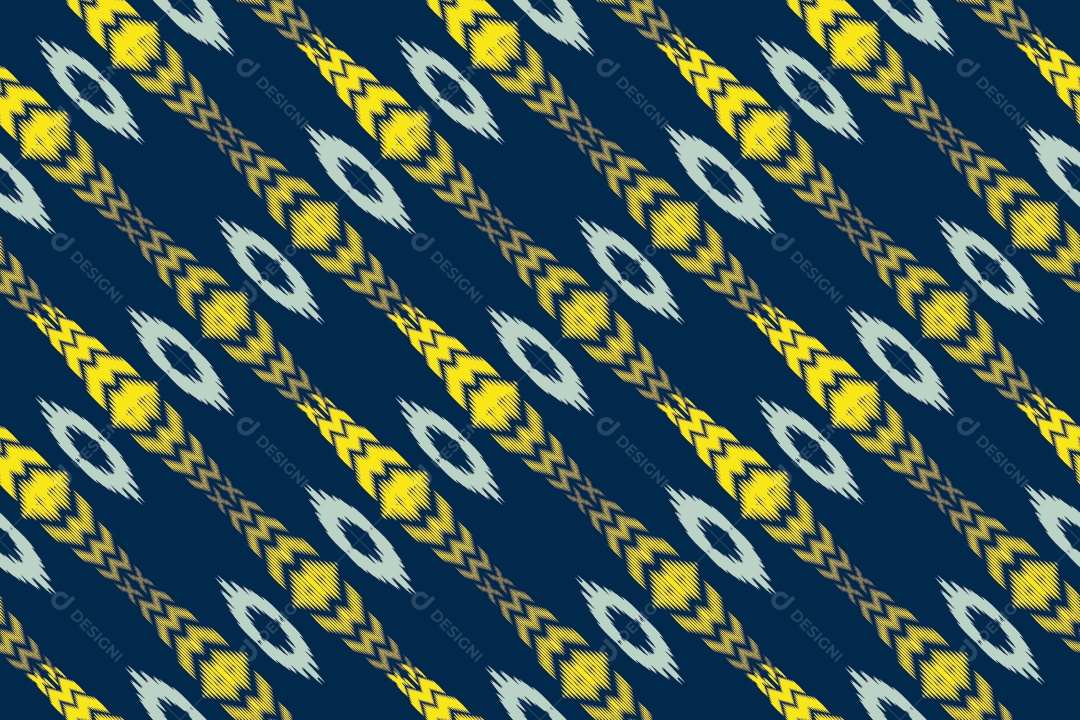 Tecido de Seda Tradicional Padrão Sem Costura Ilustração Vetor EPS