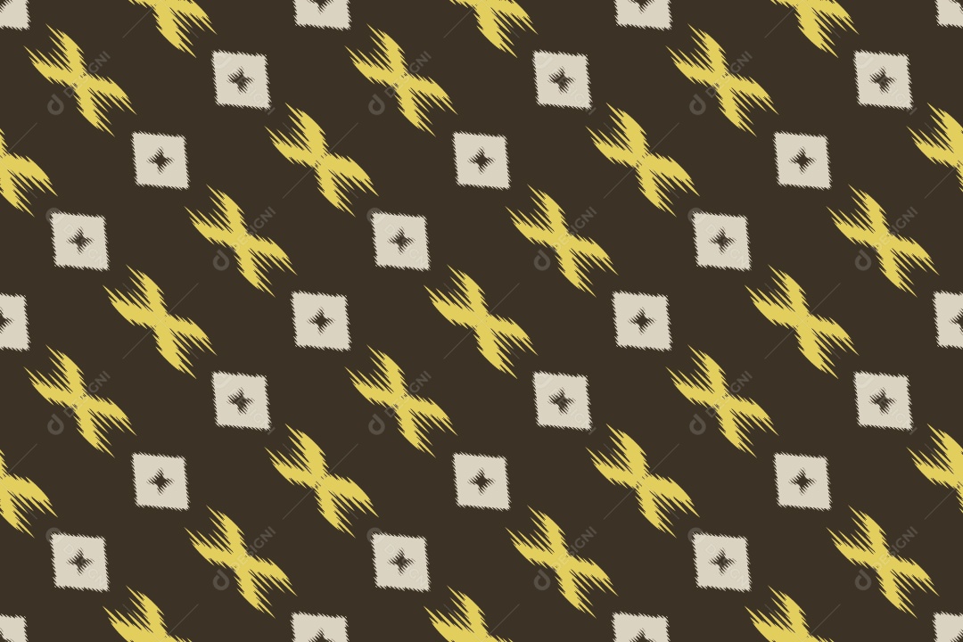 Tecido de Seda Tradicional Padrão Sem Costura Ilustração Vetor EPS