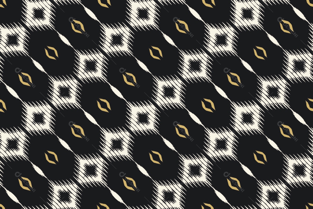 Tecido de Seda Tradicional Padrão Sem Costura Ilustração Vetor EPS