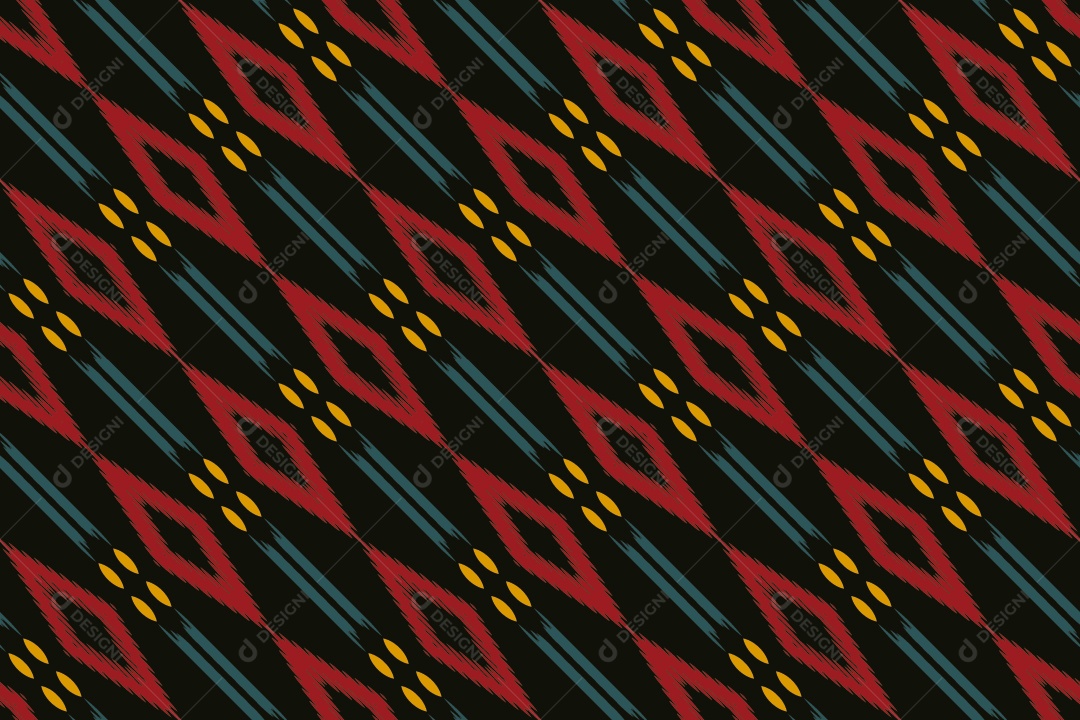 Tecido de Seda Tradicional Padrão Sem Costura Ilustração Vetor EPS