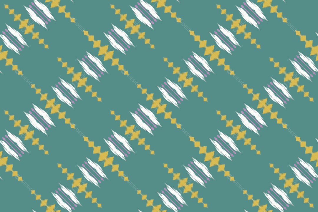 Tecido de Seda Tradicional Padrão Sem Costura Ilustração Vetor EPS