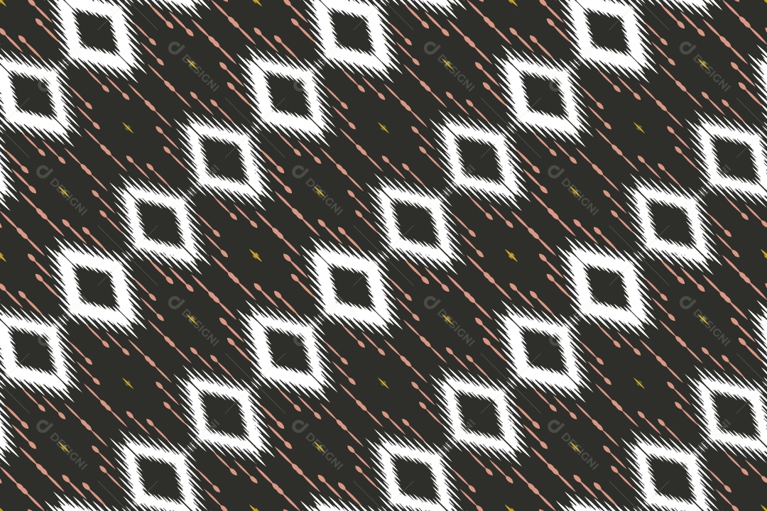 Tecido de Seda Tradicional Padrão Sem Costura Ilustração Vetor EPS