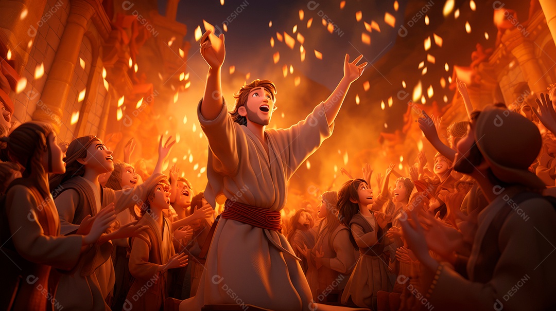 Festival de Pentecostes Comemore o Senhor 19 de maio AI Generativa.