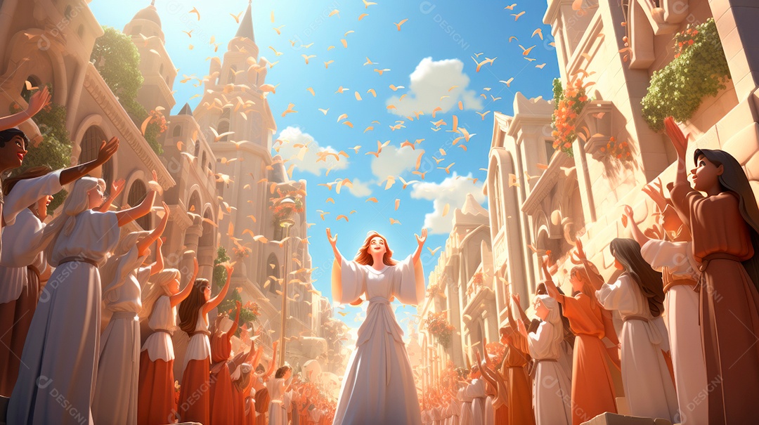 Festival de Pentecostes Comemore o Senhor 19 de maio AI Generativa.