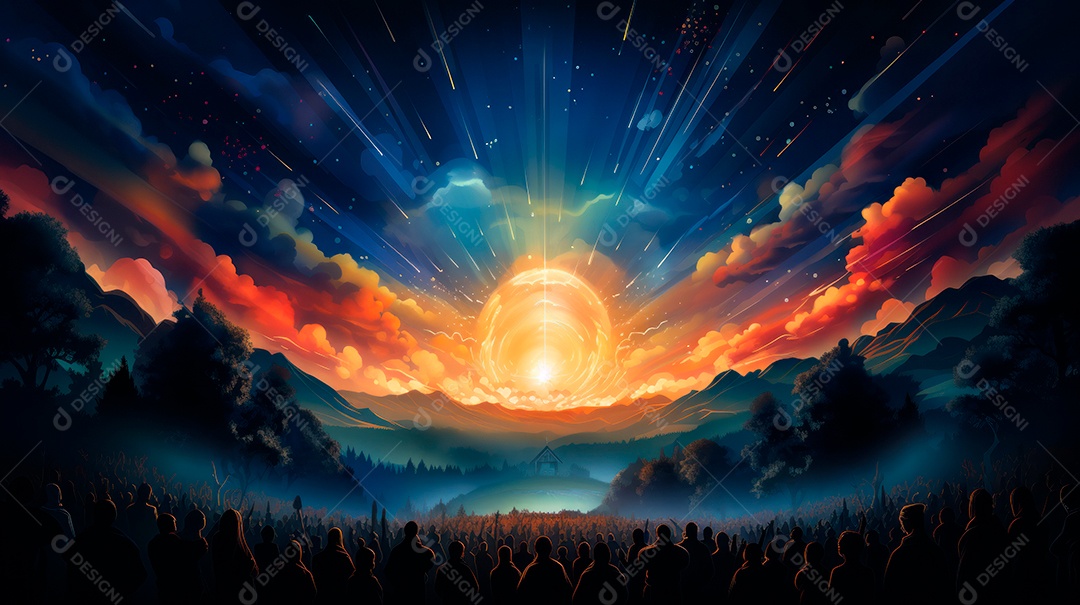 Festival de Pentecostes Comemore o Senhor 19 de maio AI Generativa.