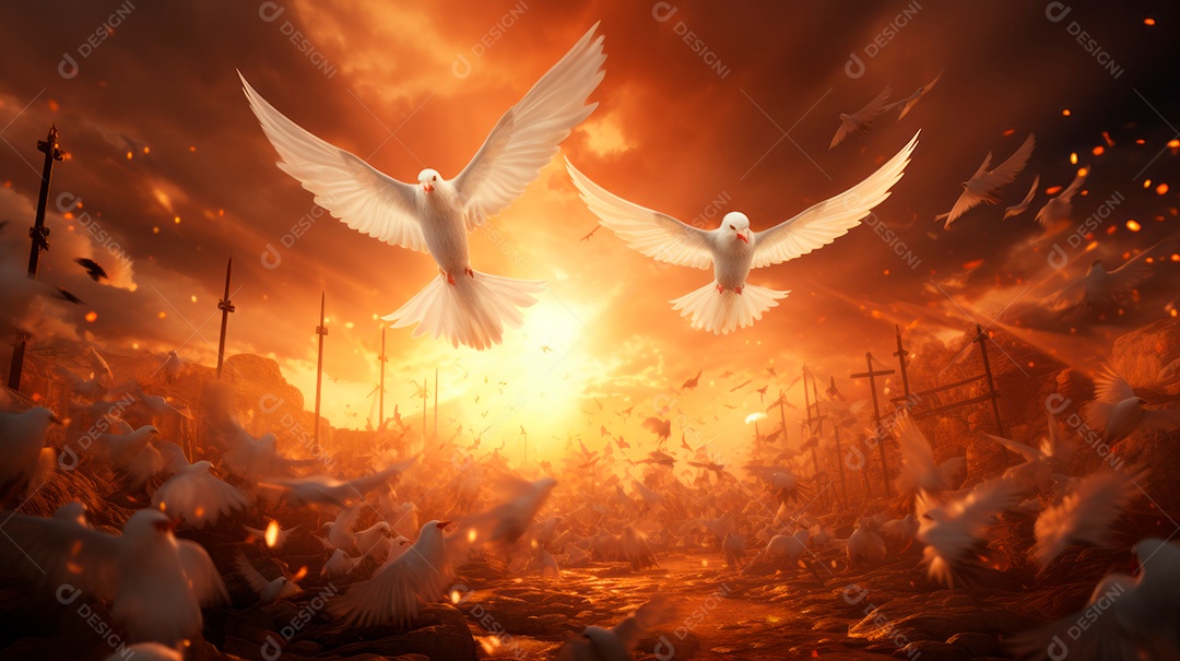 Festival de Pentecostes Comemore o Senhor 19 de maio AI Generativa.