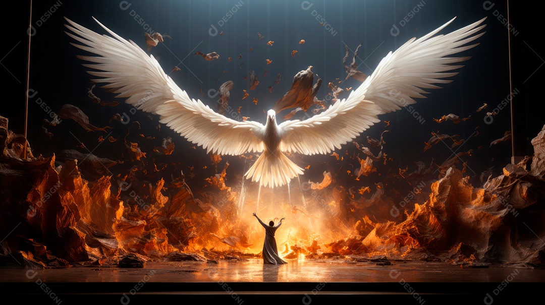 Festival de Pentecostes Comemore o Senhor 19 de maio AI Generativa.