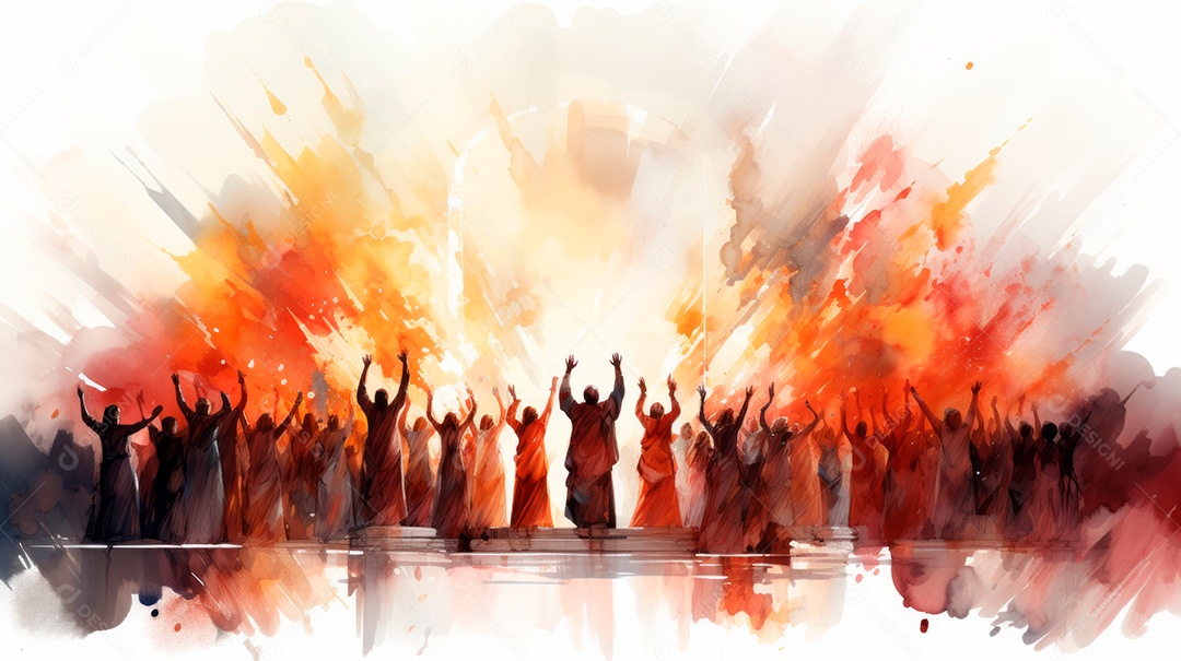 Festival de Pentecostes Comemore o Senhor 19 de maio AI Generativa.