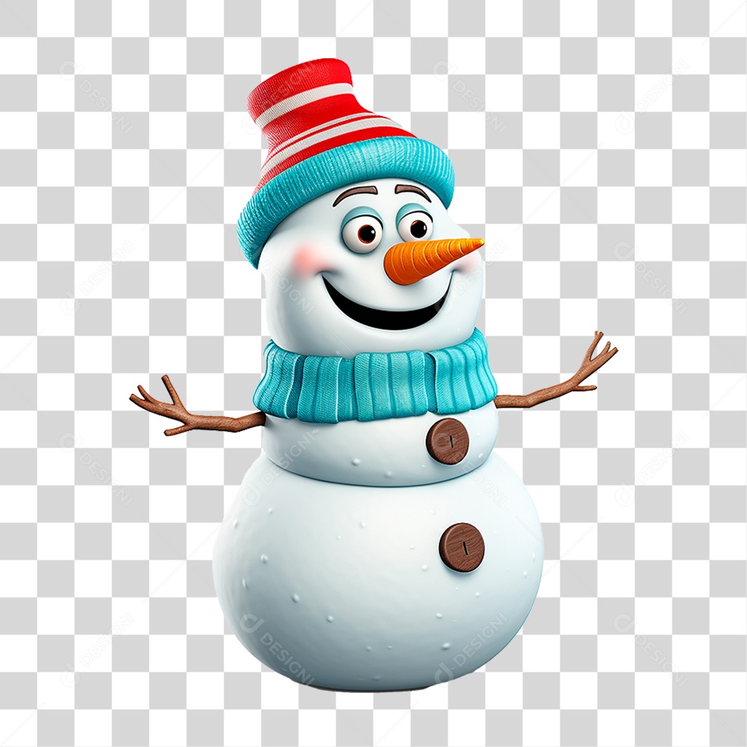 Boneco de Neve PNG Transparente