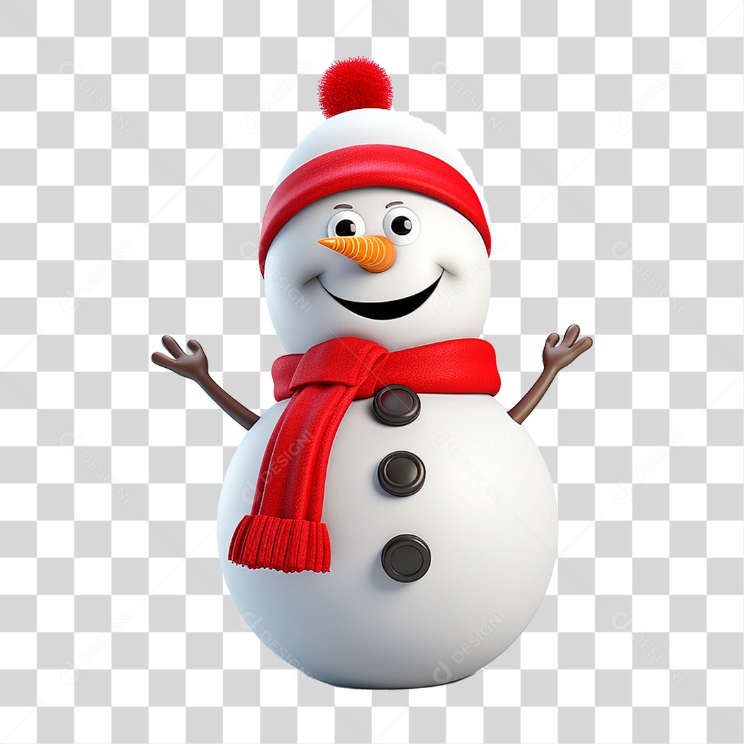 Boneco de Neve PNG Transparente