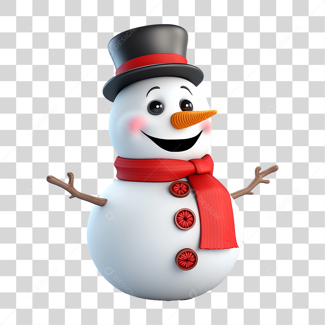 Boneco de Neve PNG Transparente