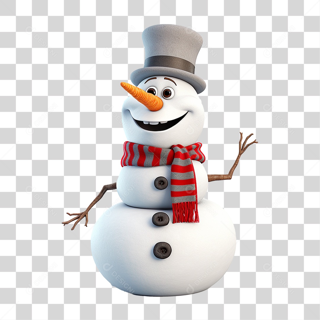 Boneco de Neve PNG Transparente
