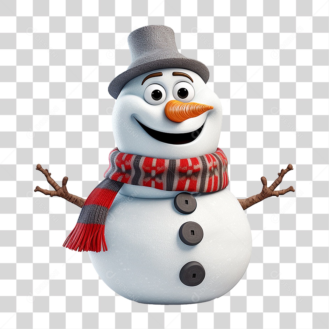 Boneco de Neve PNG Transparente