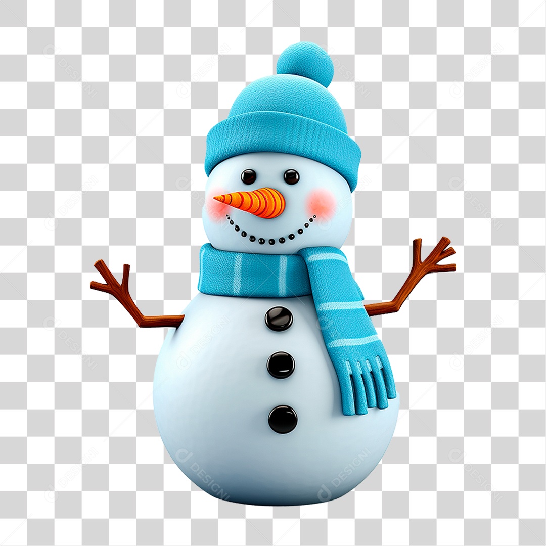 Boneco de Neve PNG Transparente