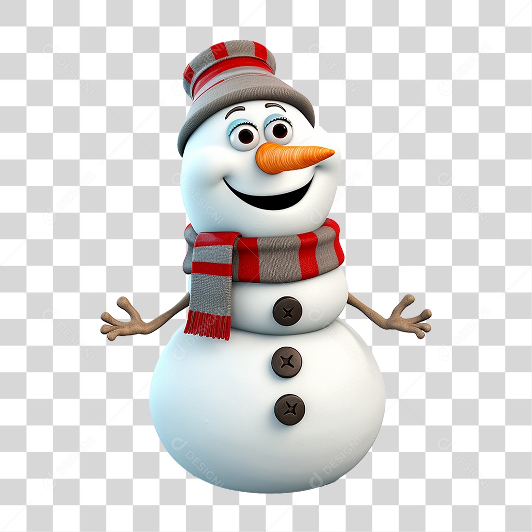 Boneco de Neve PNG Transparente