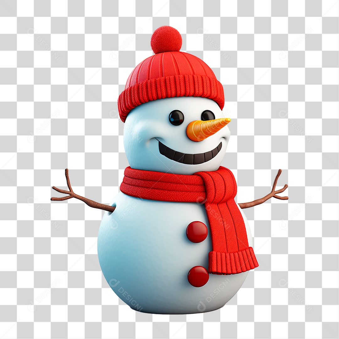 Boneco de Neve PNG Transparente