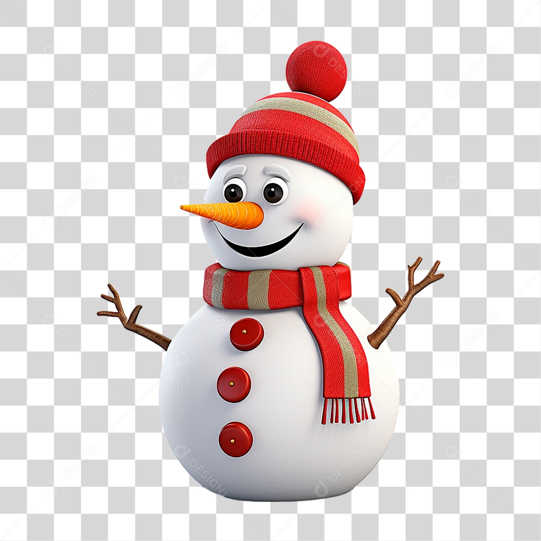 Boneco de Neve PNG Transparente