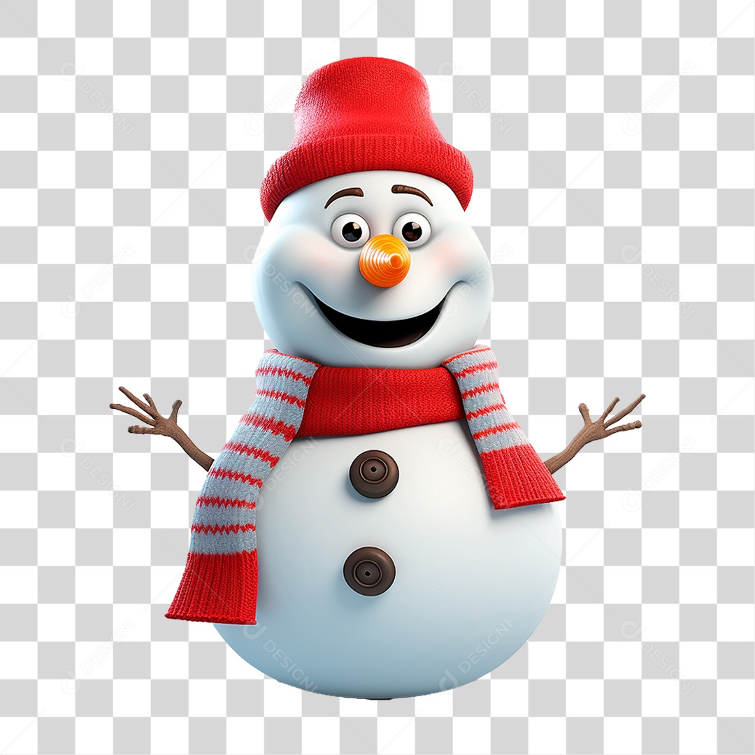 Boneco de Neve PNG Transparente