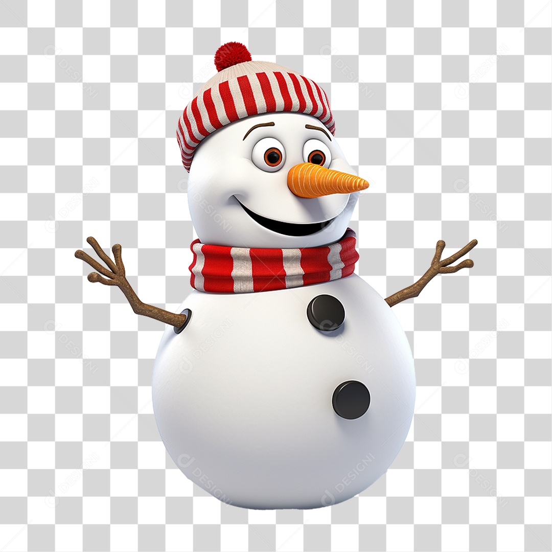 Boneco de Neve PNG Transparente
