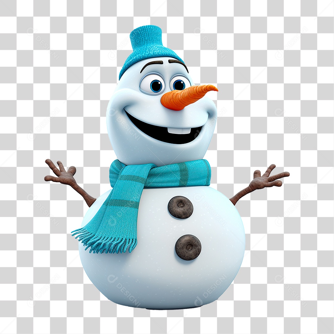 Boneco de Neve PNG Transparente