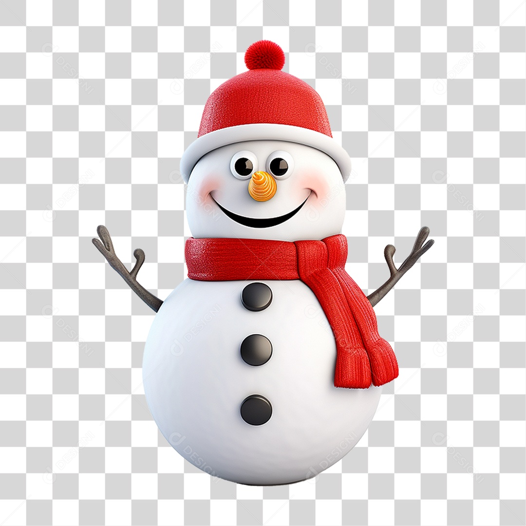 Boneco de Neve PNG Transparente