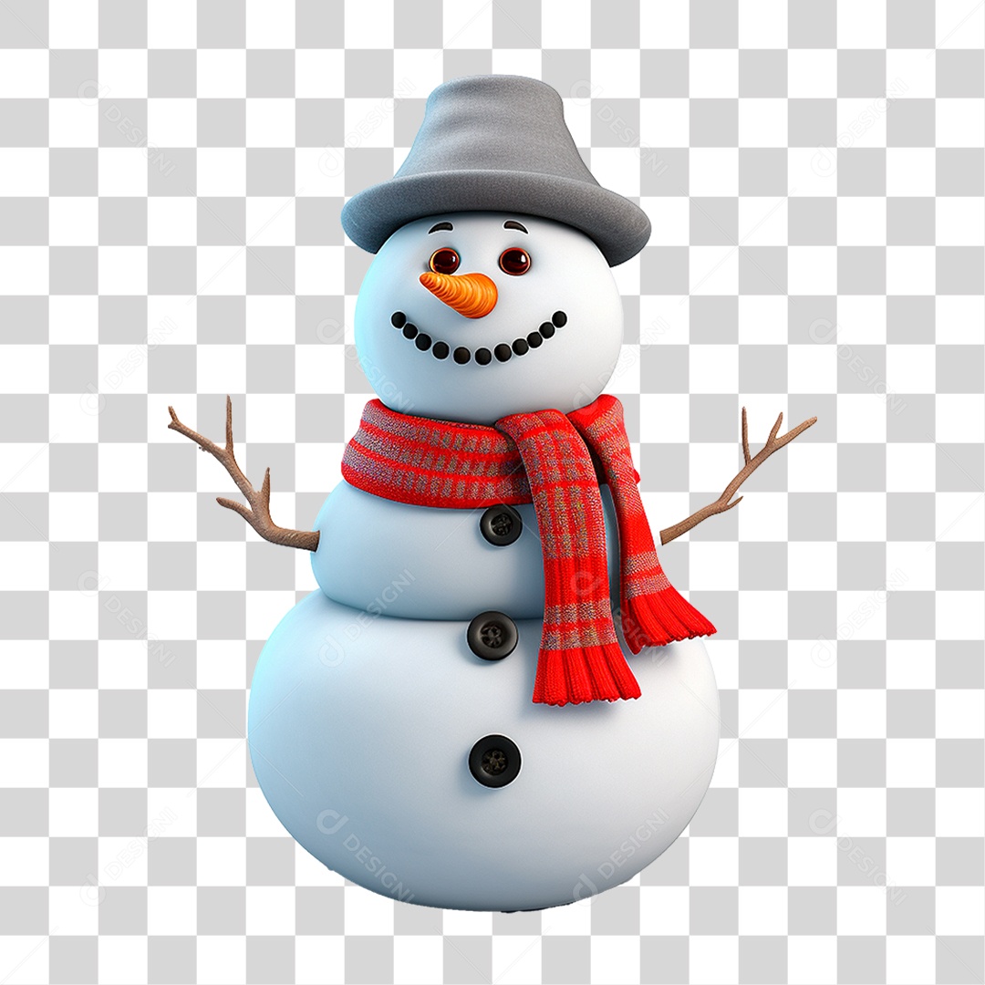 Boneco de Neve PNG Transparente