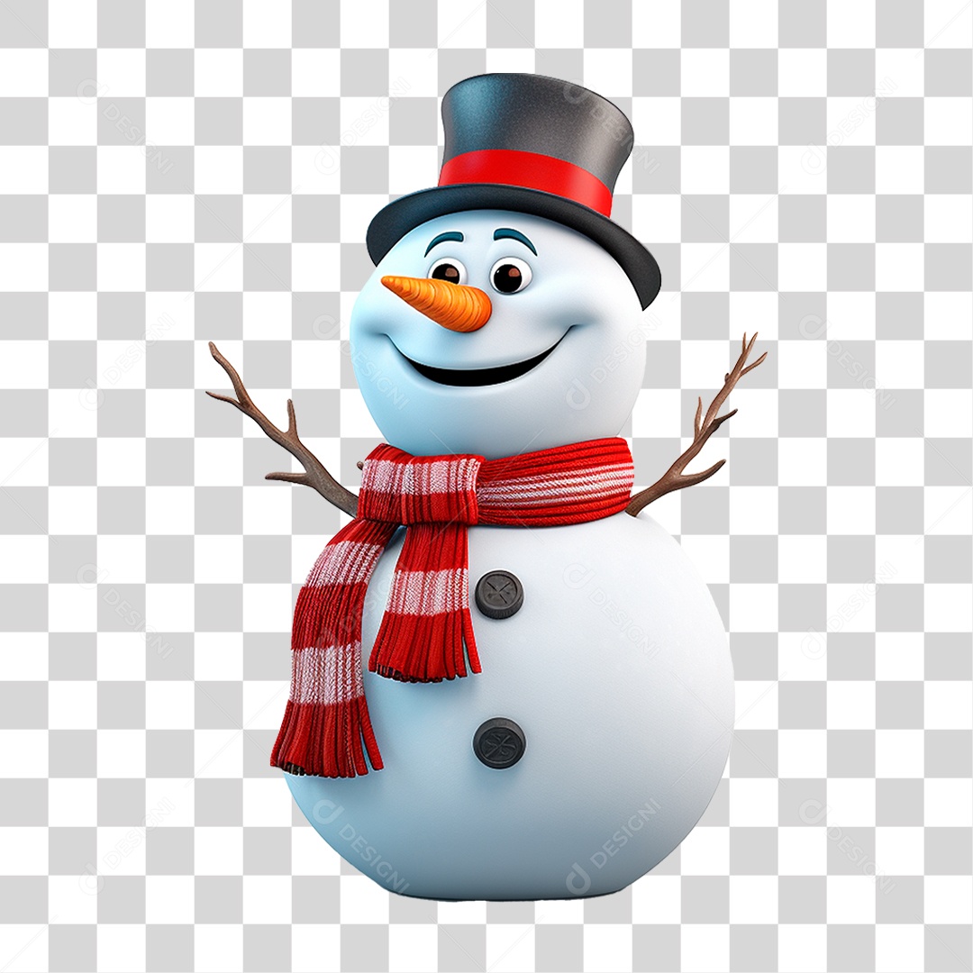Boneco de Neve PNG Transparente