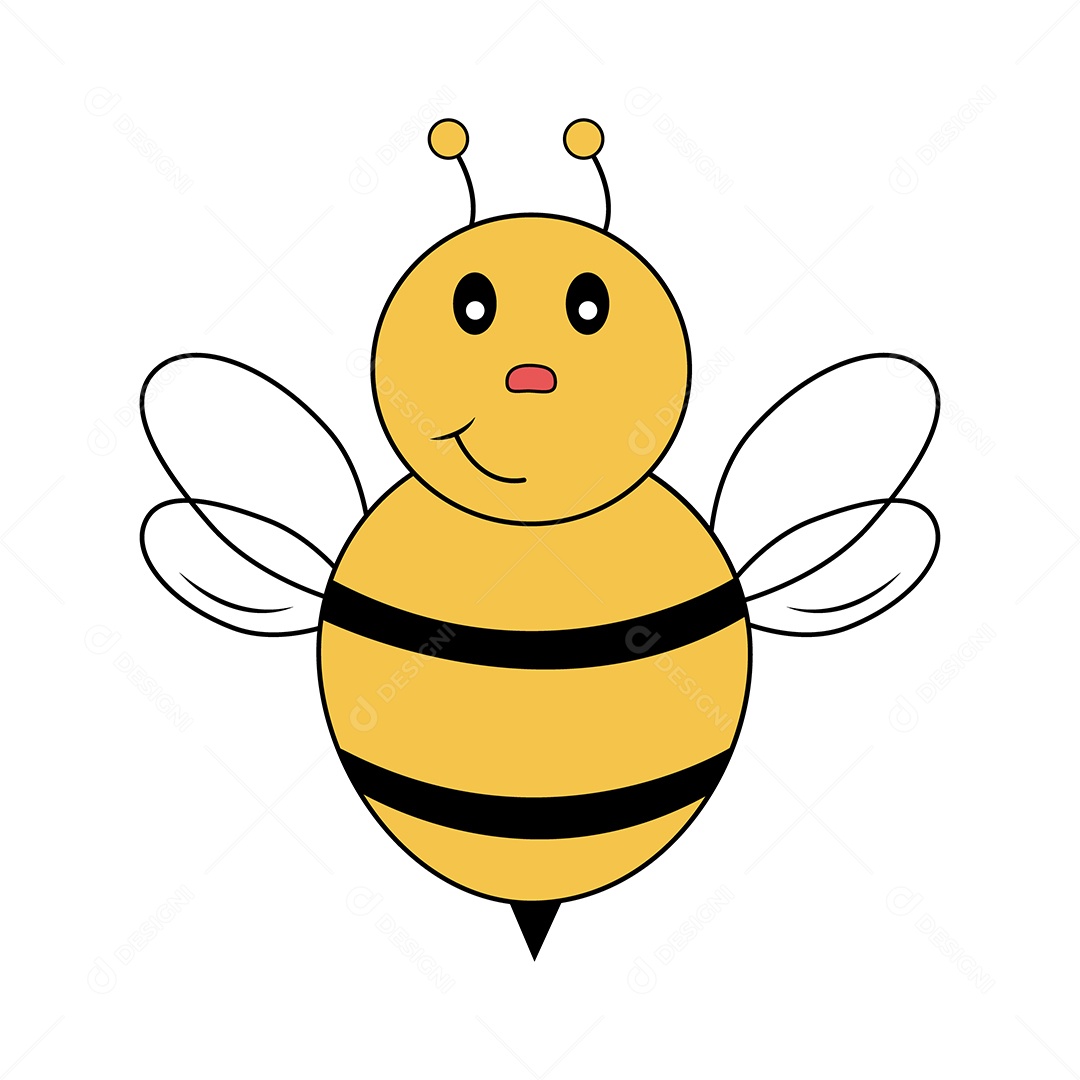 Abelha Ilustração Vetor EPS