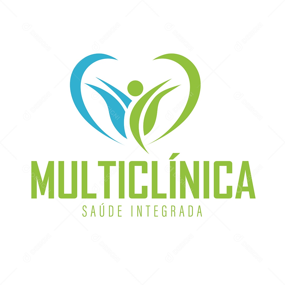 Modelo de Logo Clinica Médica Ilustração Vetor EPS Editável