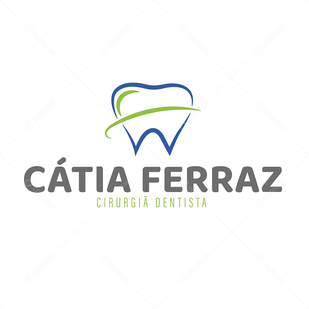Modelo de Logo Dentista Ilustração Vetor EPS Editável
