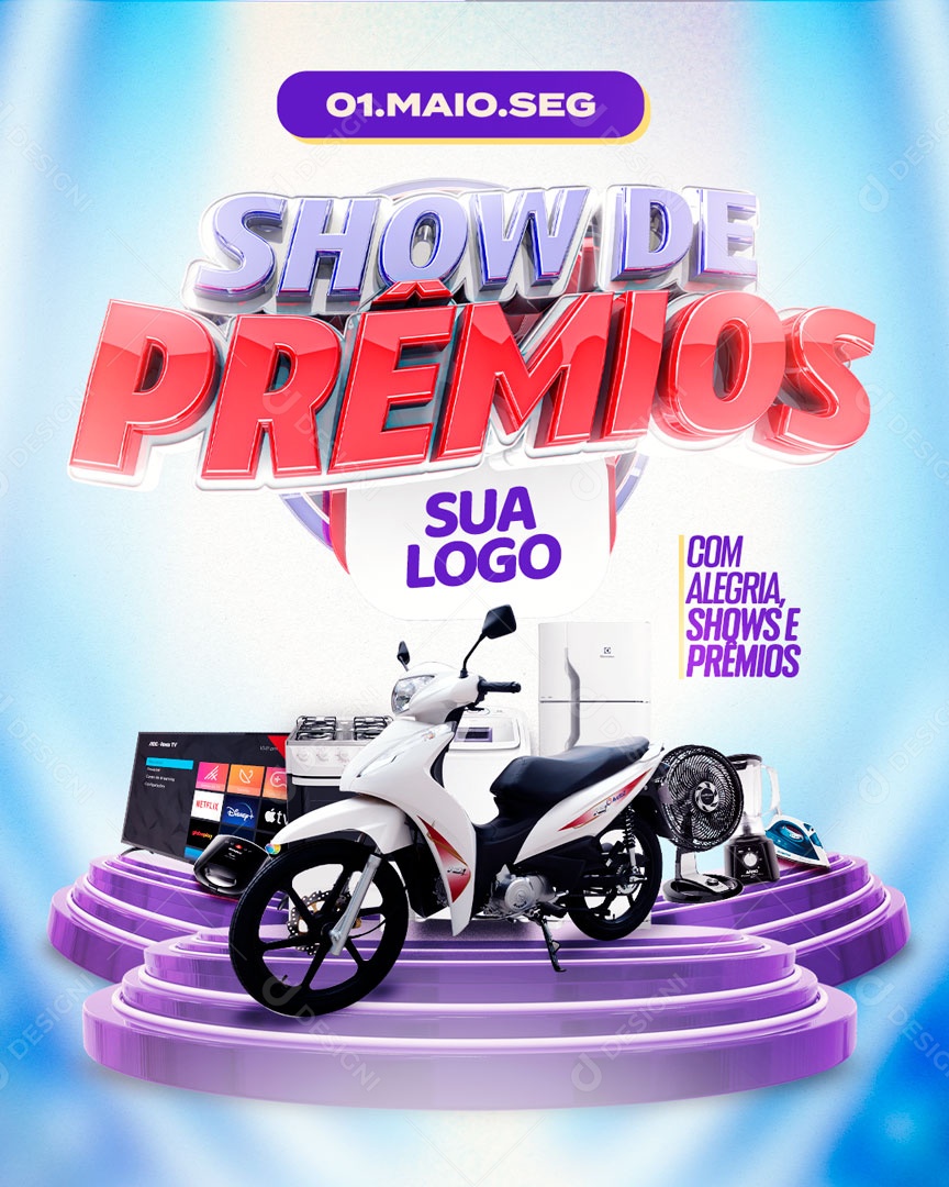 Social Media Show De Prêmios PSD Editável