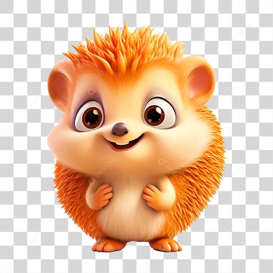 Porco Espinho e Desenho Animado PNG Transparente