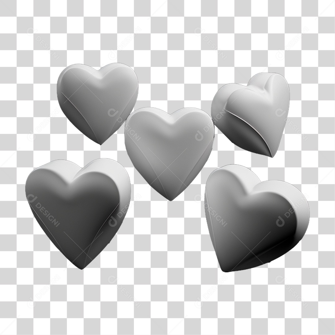 Coração Balão Amor Carinho Tamanhos PNG Transparente