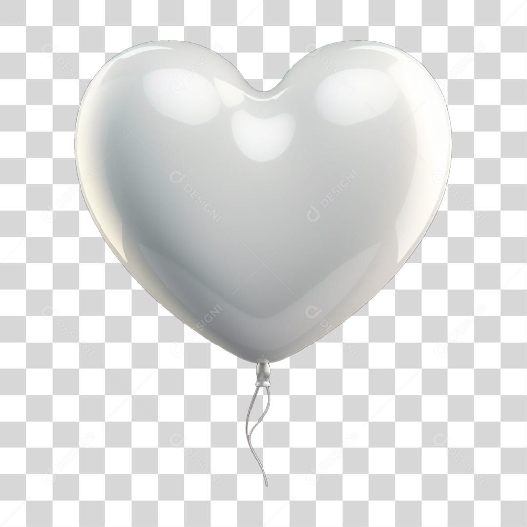 Coração Balão Amor Carinho Tamanhos PNG Transparente
