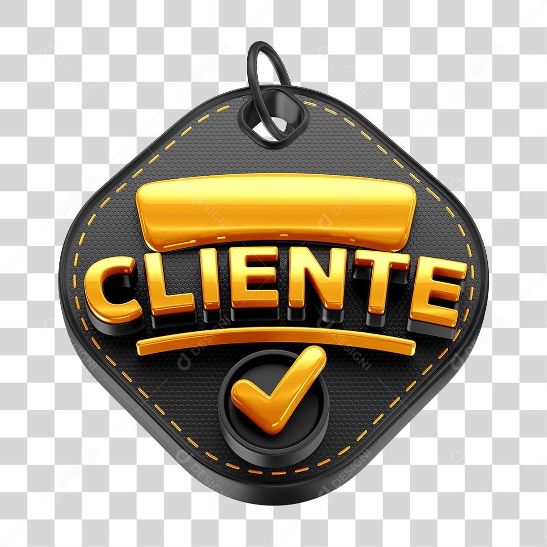 Client 3D Element For Transparent PNG Composition