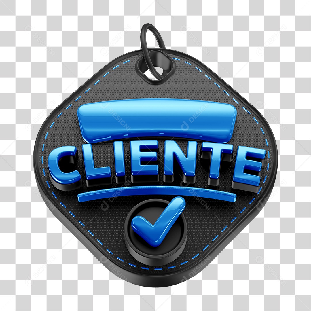 Elemento 3D Cliente Para Composição PNG Transparente