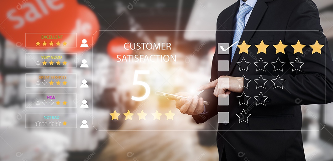 Empresário tocando Inteligência Artificial IA em dados em fundo escuro