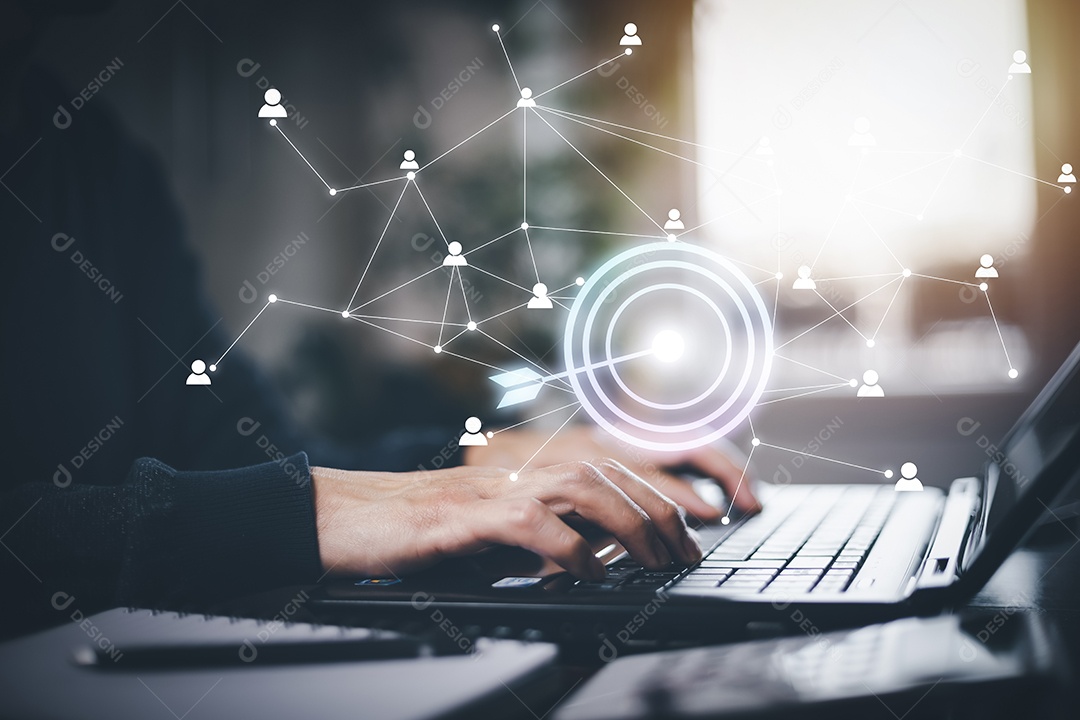 Seta de dardo e linha de mercado de ações ou gráfico de negociação forex e gráfico de velas adequados para conceito de investimento financeiro IA