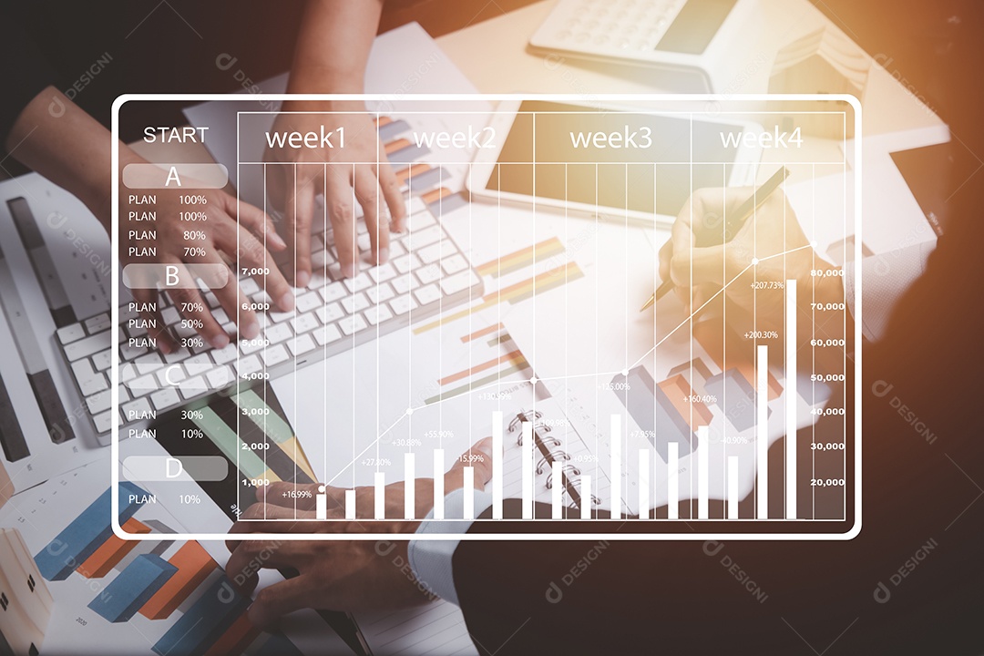 Gestão de projetos e transações financeiras online IA