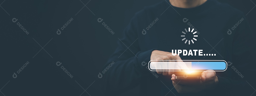 Barra de toque manual de atualização de software de atualização de programa de computador IA