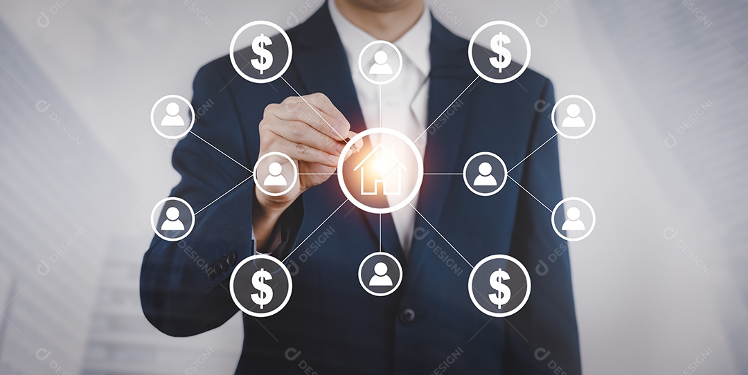 Conceito de ideias competitivas de estratégia empresarial jogo de xadrez no tabuleiro de xadrez atrás do fundo empresarial IA