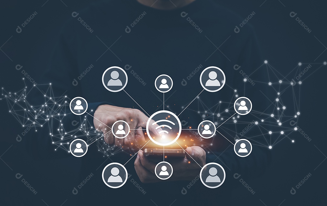 Empresário Mão segura o gráfico direito trabalhista advogado conceito de negócio legal tecnologia internet