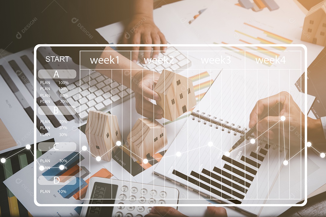 Gestão de projetos e transações financeiras online IA