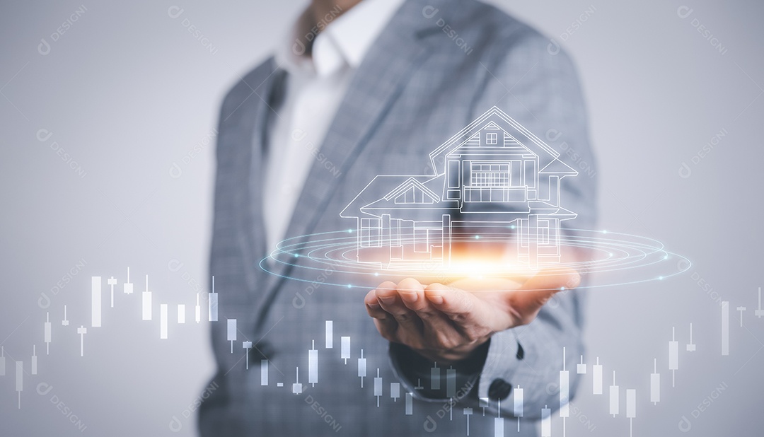 Conceito de desenhos de engenharia e arquitetura IA