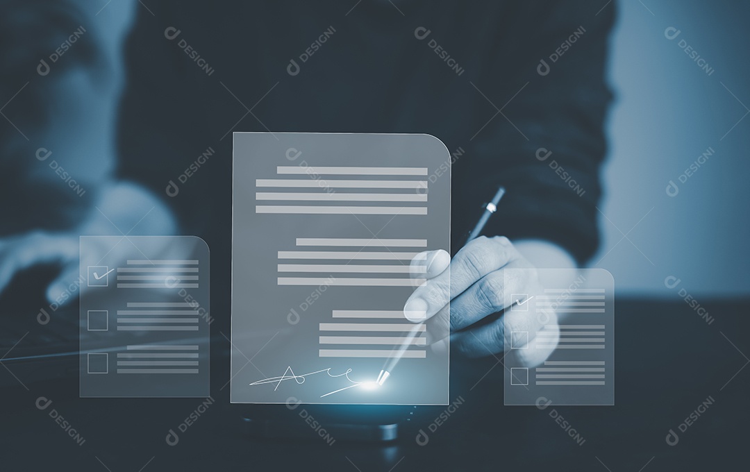 Assinatura de documentos eletrônicos em documentos digitais on-line IA