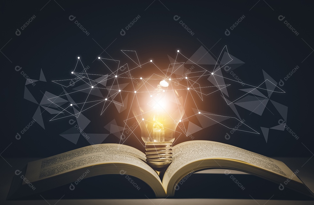 Criatividade lâmpada de negócios conceito de ideia IA