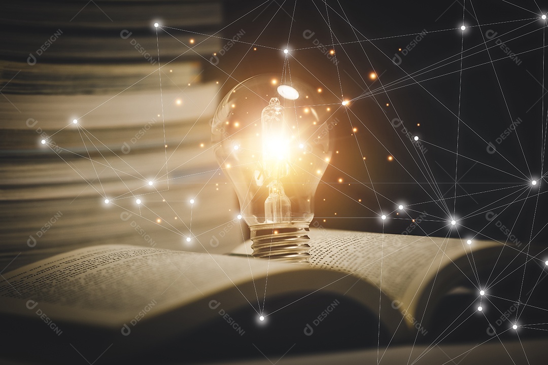Criatividade lâmpada de negócios conceito de ideia IA